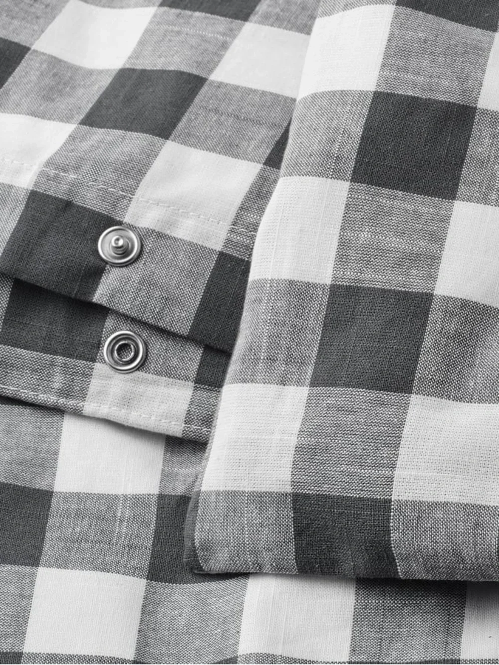 Twin Plaid Black & White Bedding Duvet and Pillow case 100% cotton